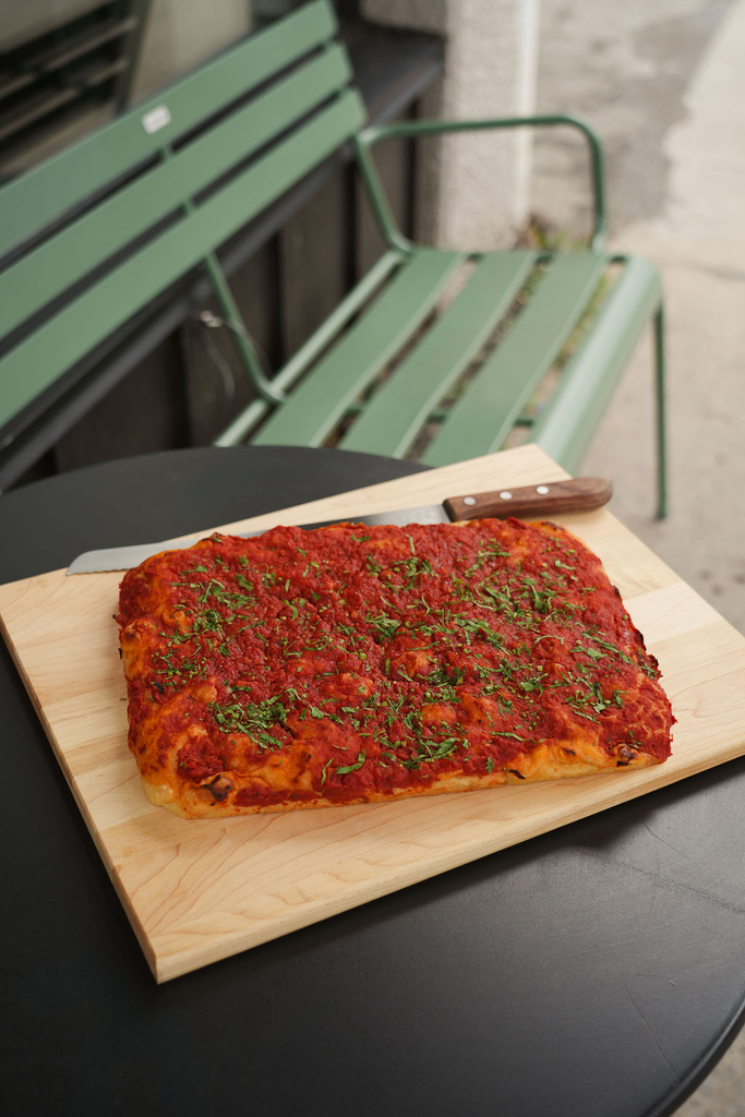 Focaccia garnie tomate